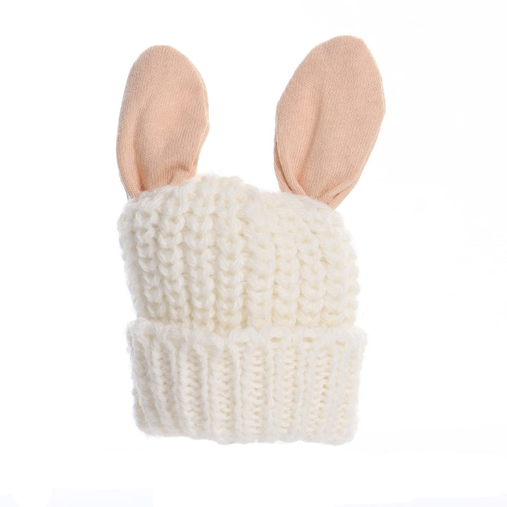 WhiteKnitted Bunny Egg Warmer