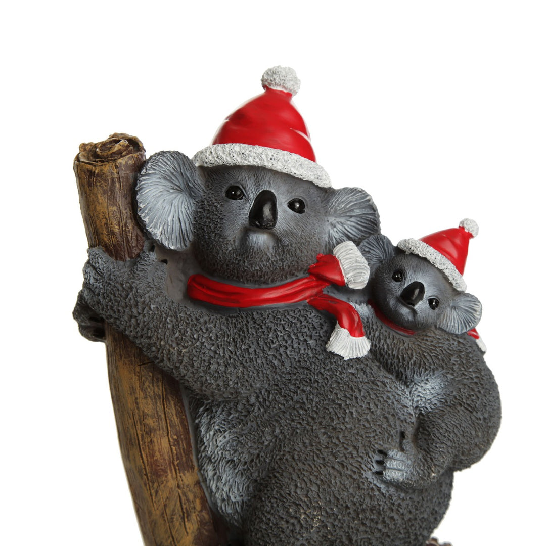 Koala and Joey Australiana Christmas Ornament Zoom in without backround
