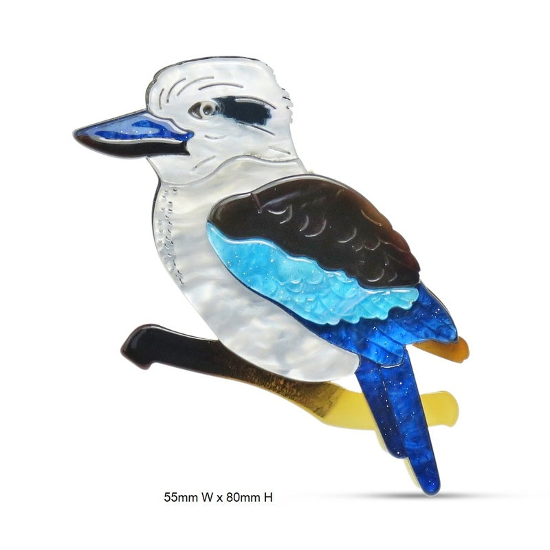 Kookaburra - Acrylic Brooch