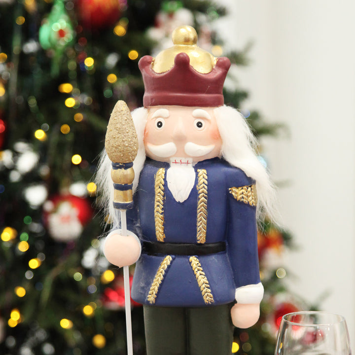 Extra Large Blue Jacket Nutcracker Christmas Ornament