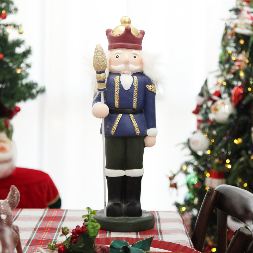 Extra Large Blue Jacket Nutcracker Christmas Ornament