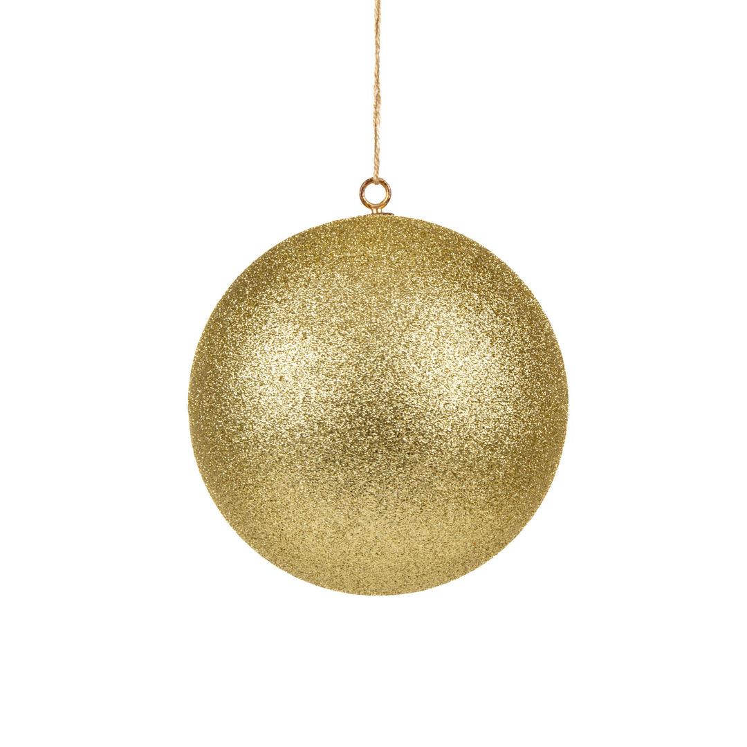 Large Gold Glitter Polystyrene Bauble 20cm(d)
