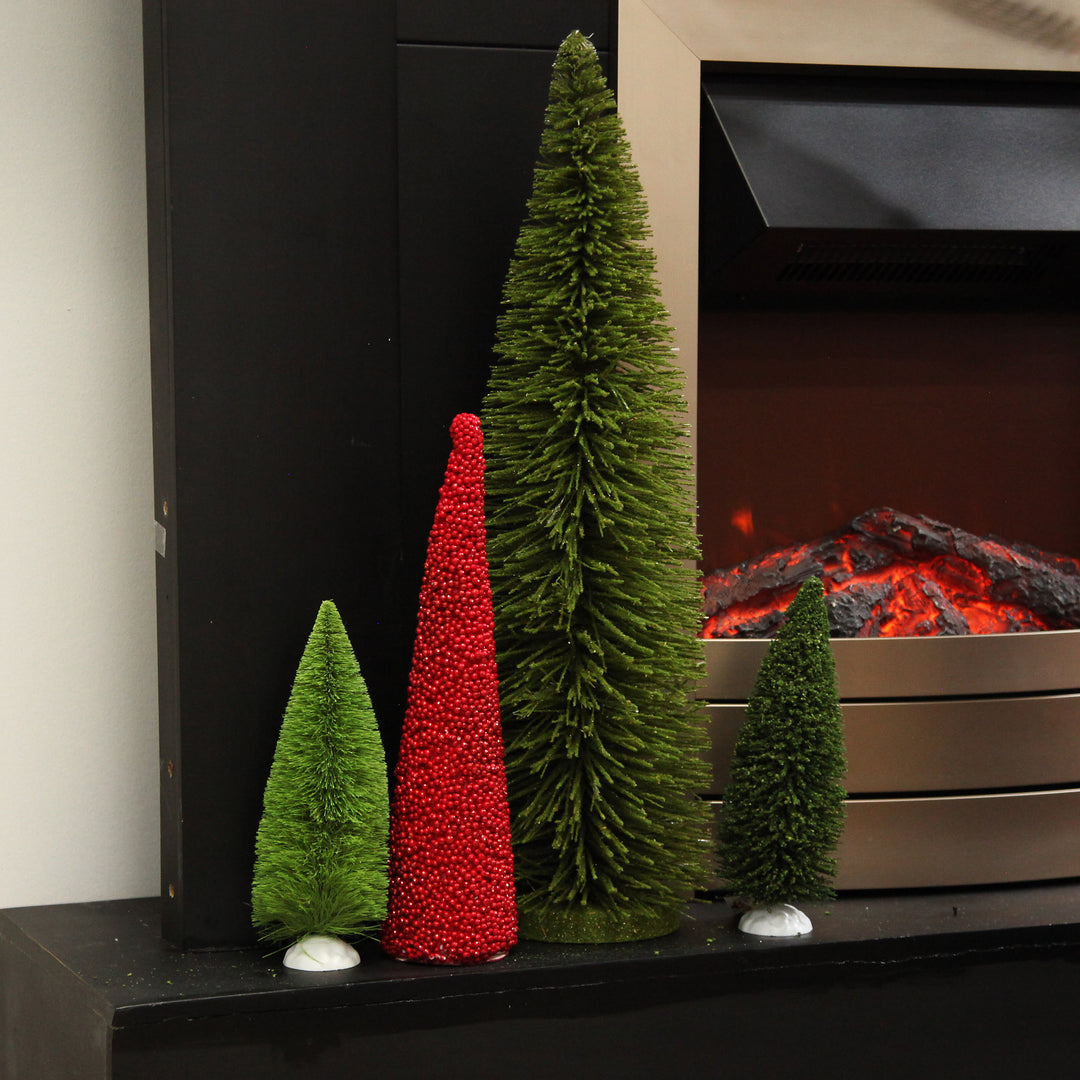 Red Berry Cone Table Top Christmas Tree