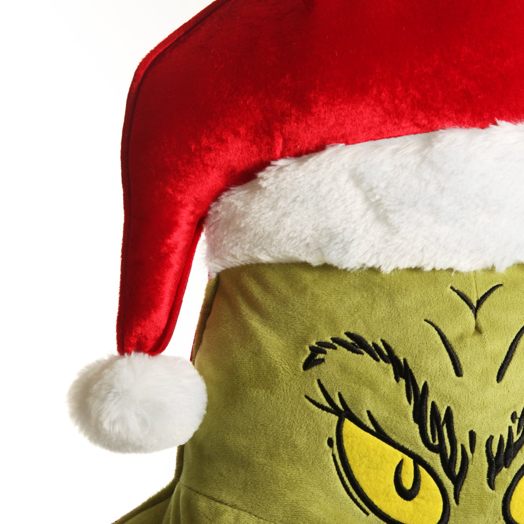 Large Grinch Head Christmas Wall Hanging