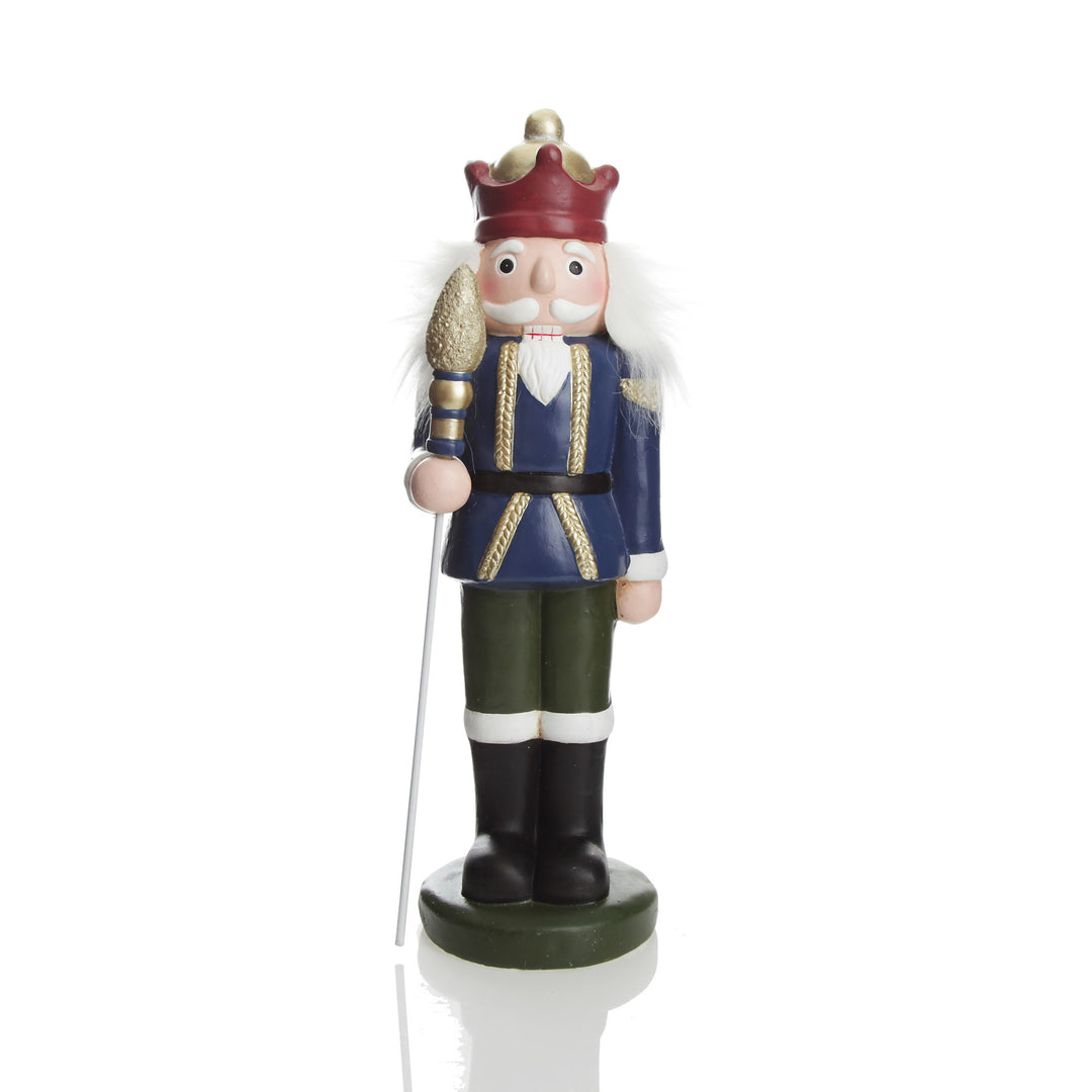 Large Blue Jacket Nutcracker Christmas Ornament