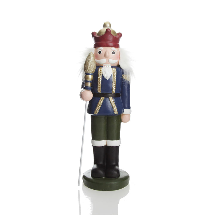 Large Blue Jacket Nutcracker Christmas Ornament