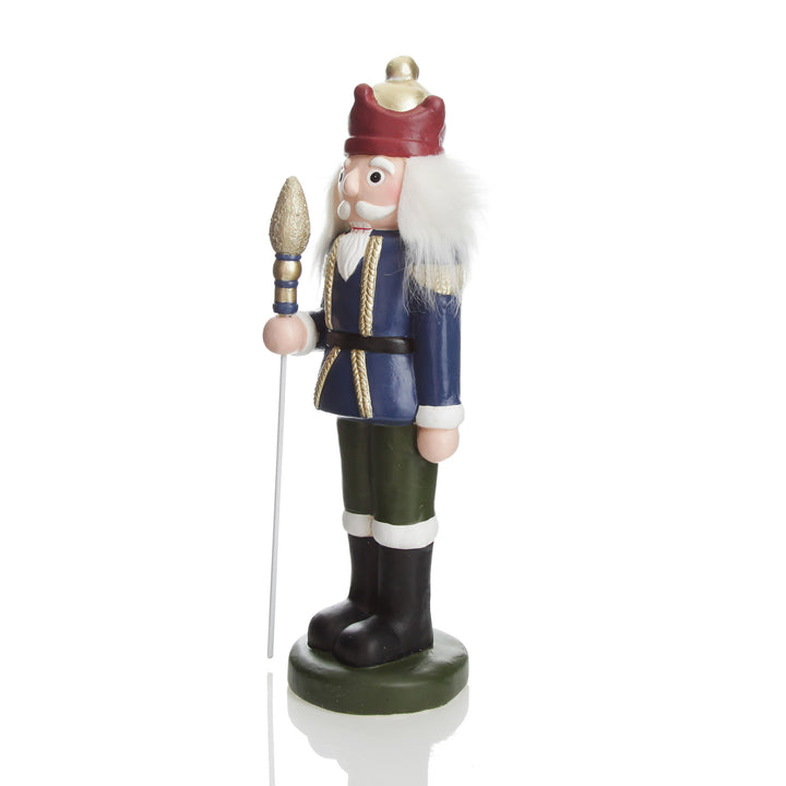 Large Blue Jacket Nutcracker Christmas Ornament