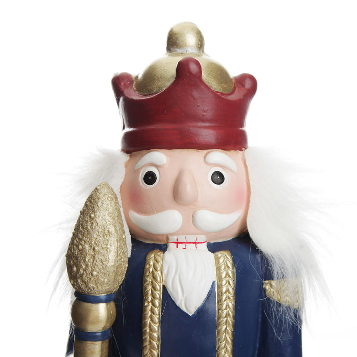 Large Blue Jacket Nutcracker Christmas Ornament