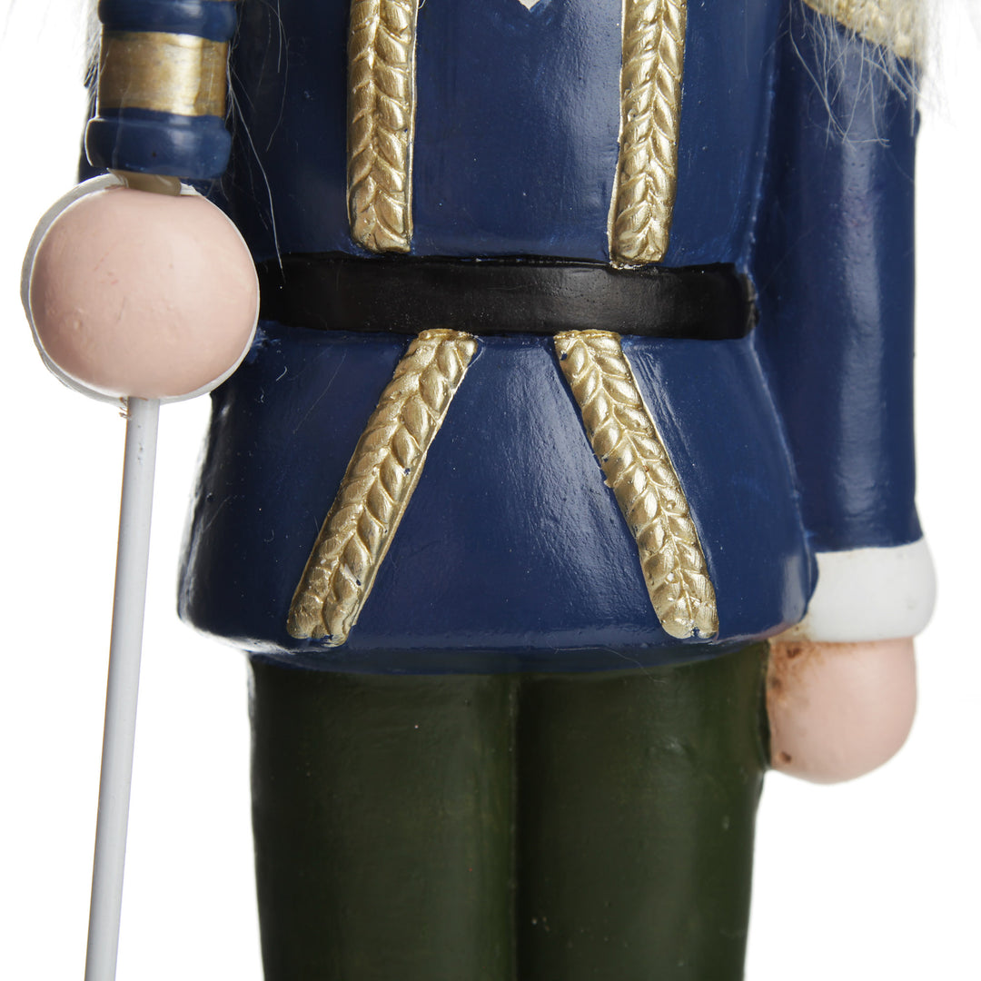 Large Blue Jacket Nutcracker Christmas Ornament