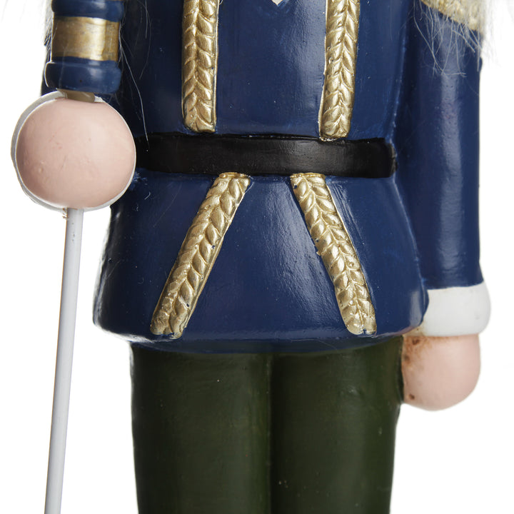 Large Blue Jacket Nutcracker Christmas Ornament