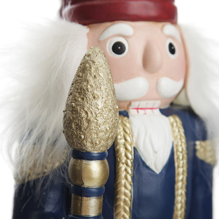Large Blue Jacket Nutcracker Christmas Ornament