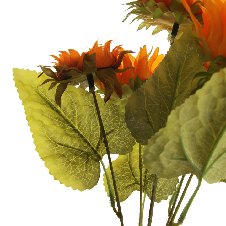 Large Orange Sunflower Bunch