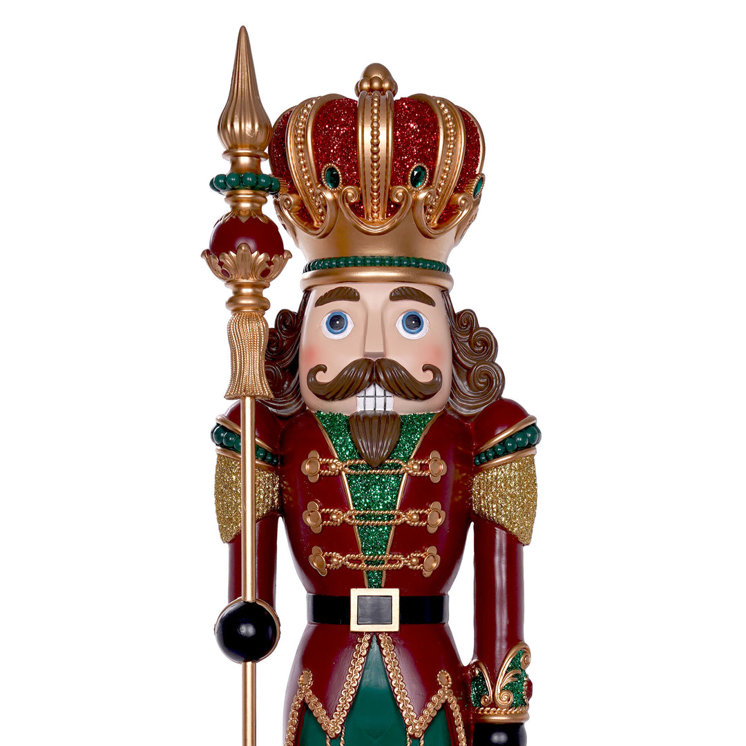 Large Resin Nutcracker with Staff 92cm (h)
