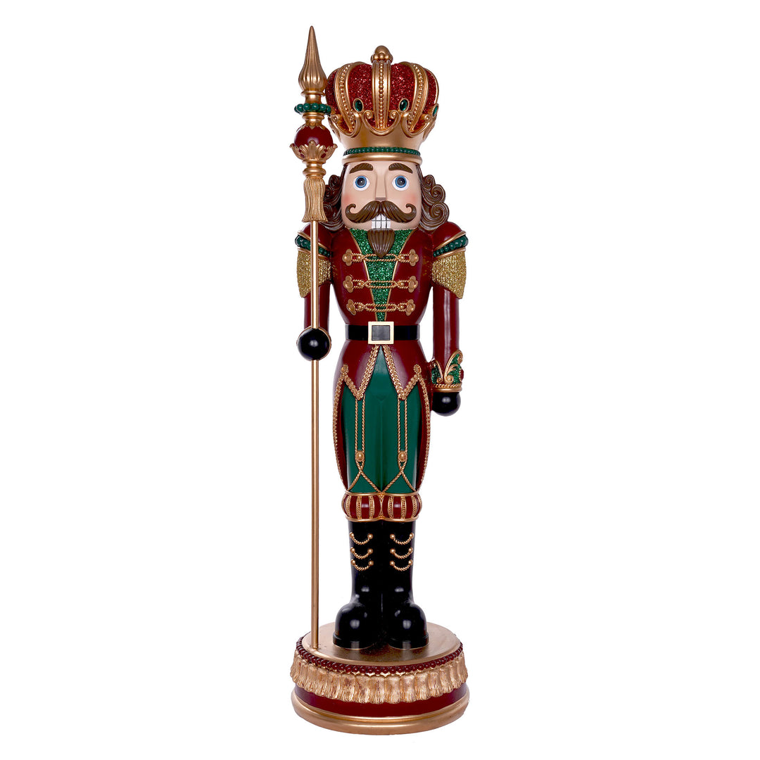 Large Resin Nutcracker with Staff 92cm (h)