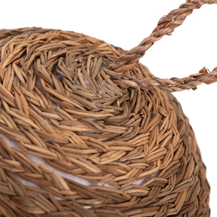 Large Seagrass Rope Ball Hanging Christmas Ornament