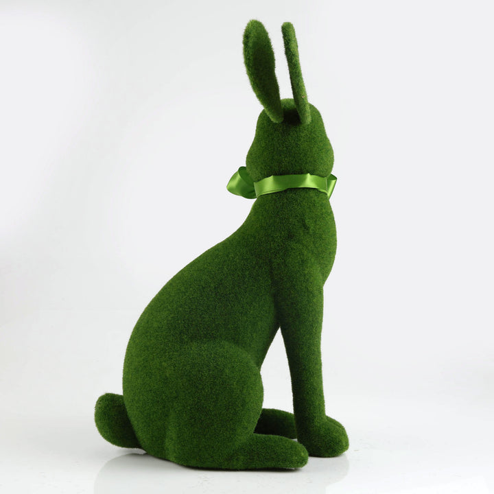 large-sitting-flocked-bunny-easter-ornament- group