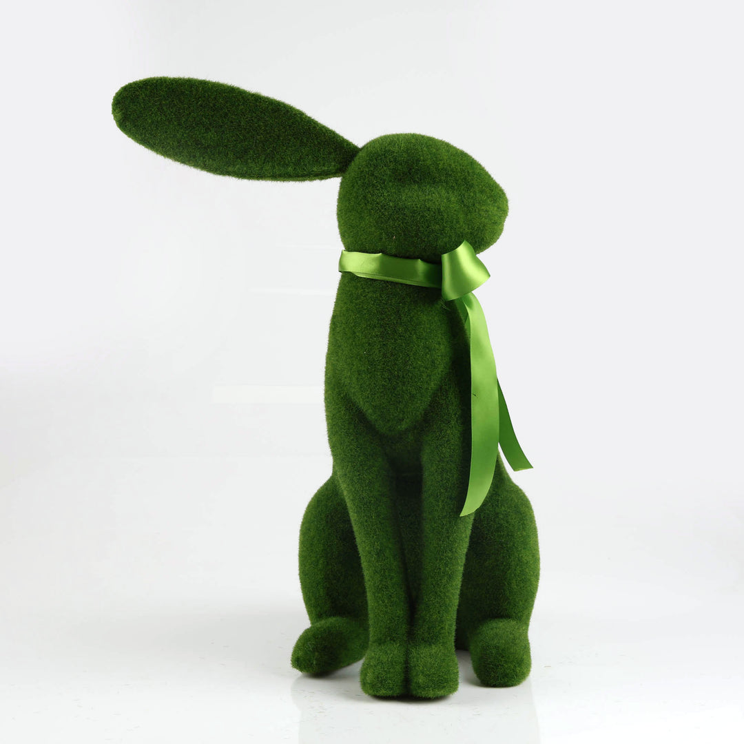 large-sitting-flocked-bunny-easter-ornament- group