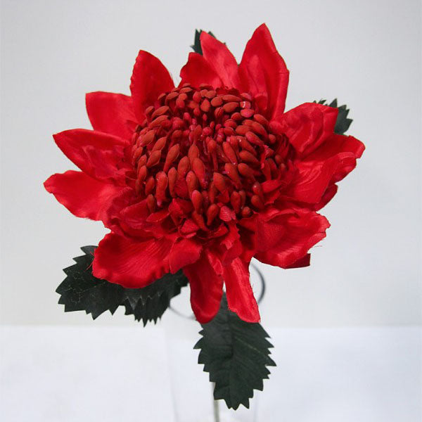 Large Waratah Stem - Red 