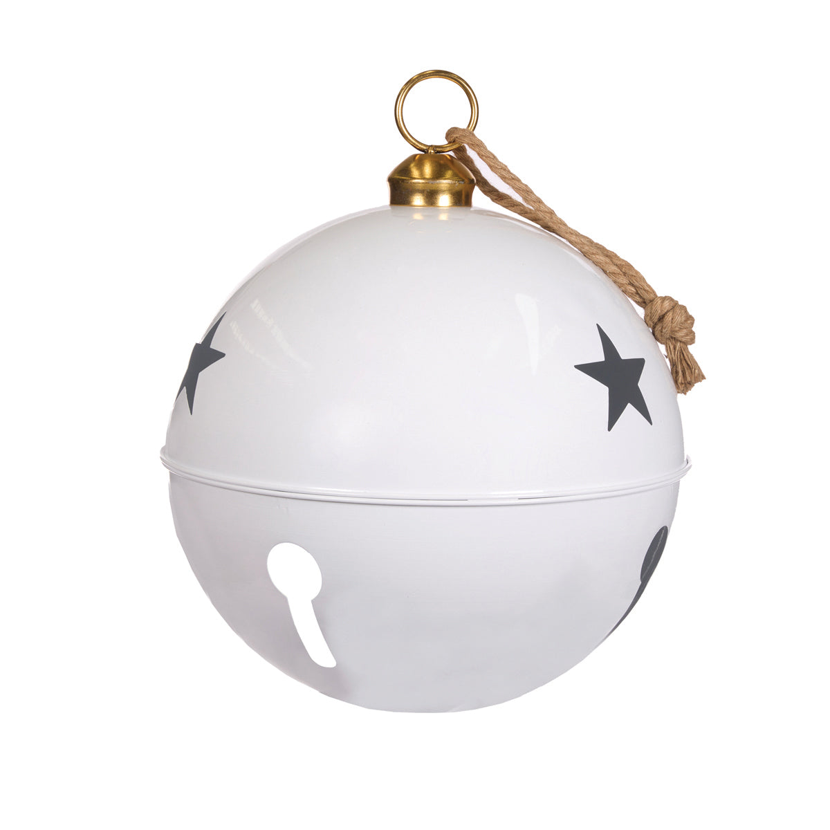 Large White Star Cut-Out Jingle Bell -50cm