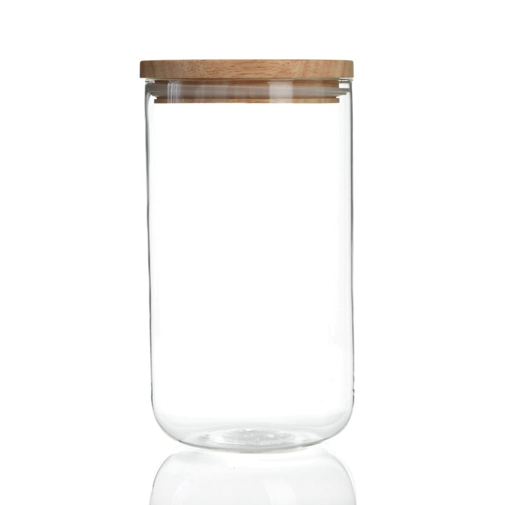 Personalised Easter Treat Jar with Wooden Lid - Bunny Tail