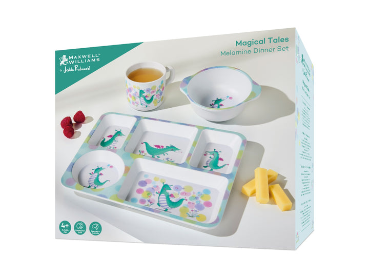 Maxwell &amp; Williams "Jedda Robaard Magical Tales" Dragon Melamine Dinner Set - 3 Piece