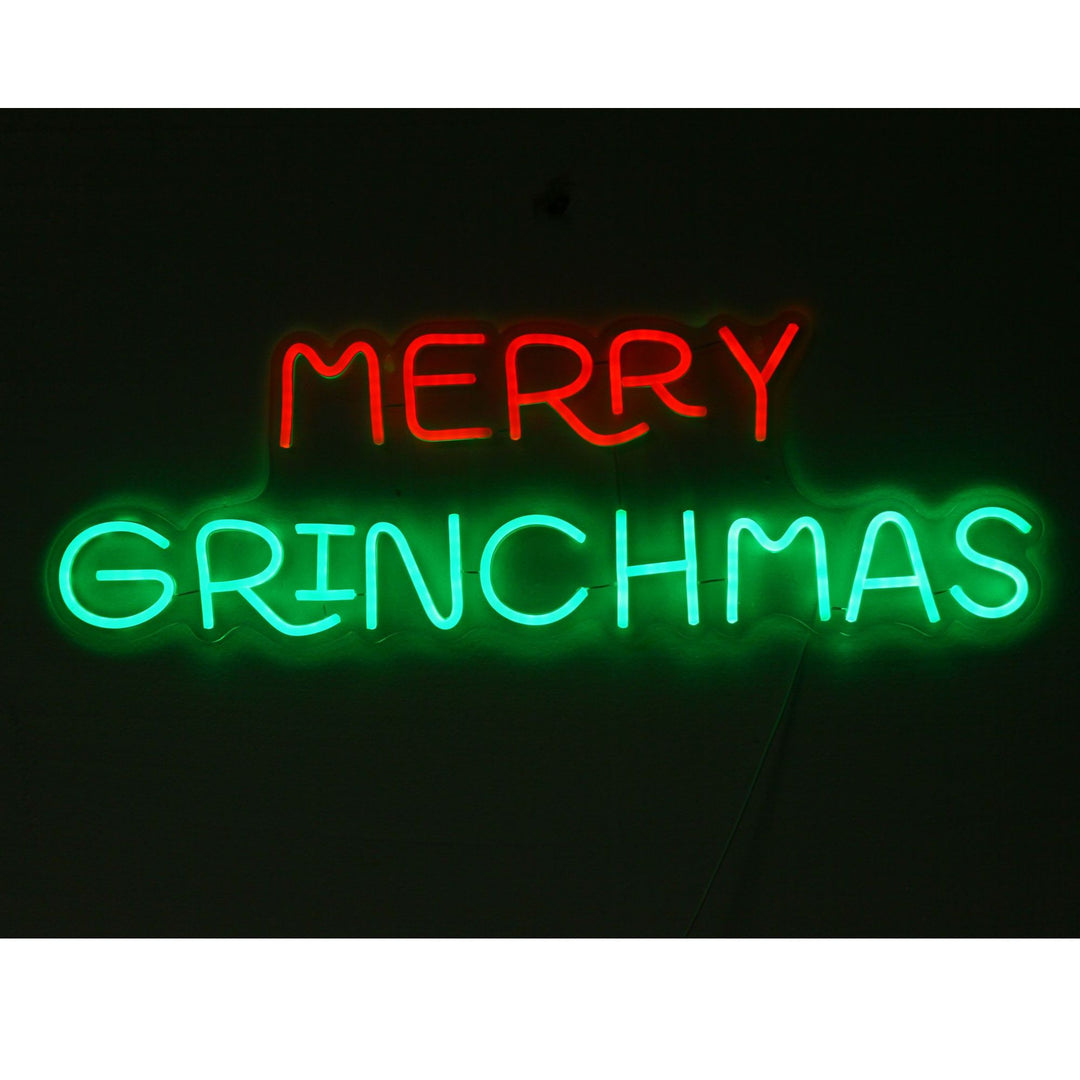 Neon Wall Sign - Merry Grinchmas