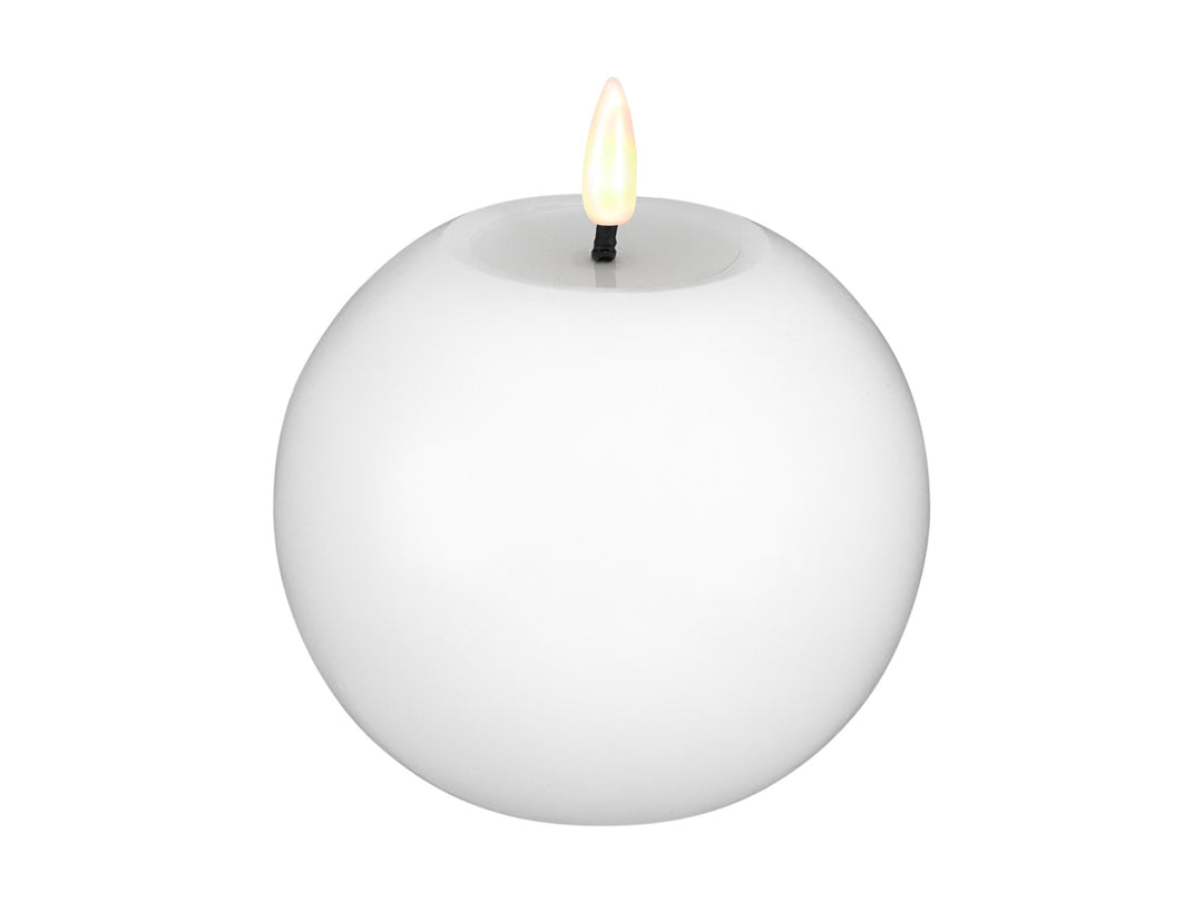 Maxwell &amp; Williams Lets Get Lit Round LED Flameless Candle Natural 10cm