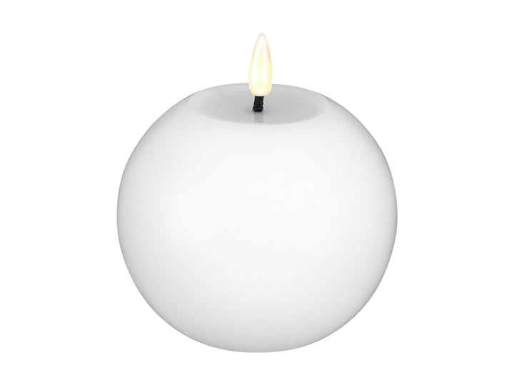 Maxwell &amp; Williams Lets Get Lit Round LED Flameless Candle Natural 10cm