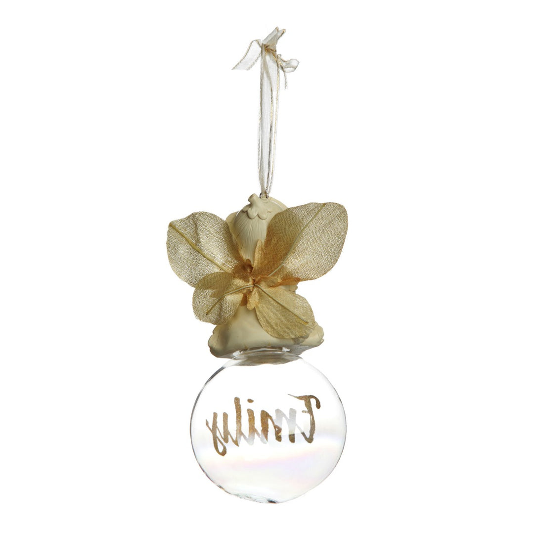 Lemon Gumnut Baby Personalised Christmas Bauble Back Detail
