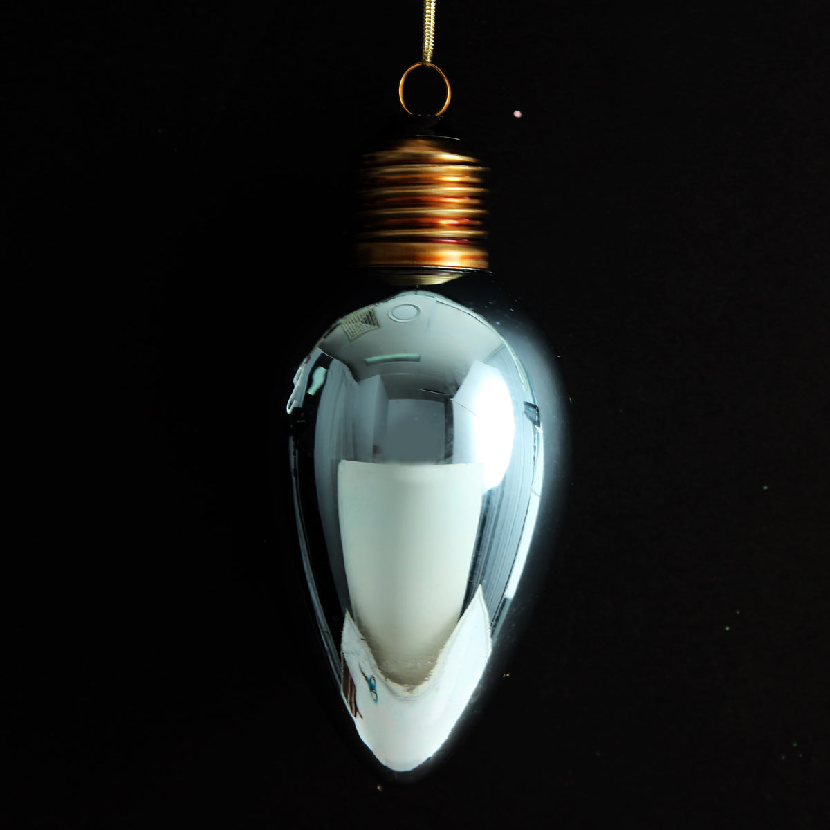 Blue Light Bulb Hanging Christmas Decoration