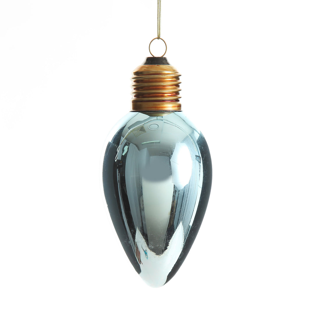 Blue Light Bulb Hanging Christmas Decoration