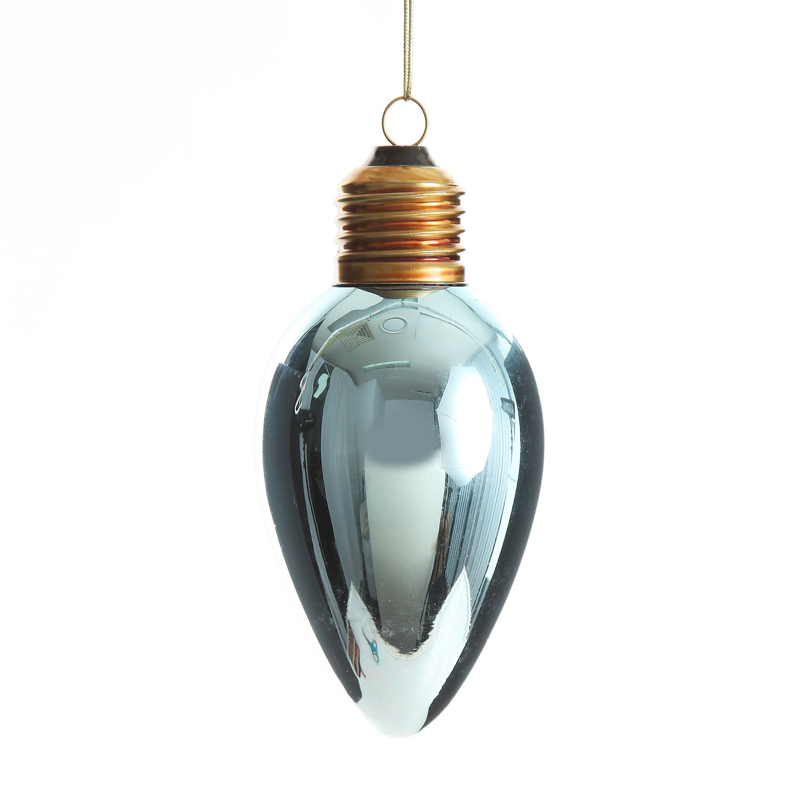 Blue Light Bulb Hanging Christmas Decoration