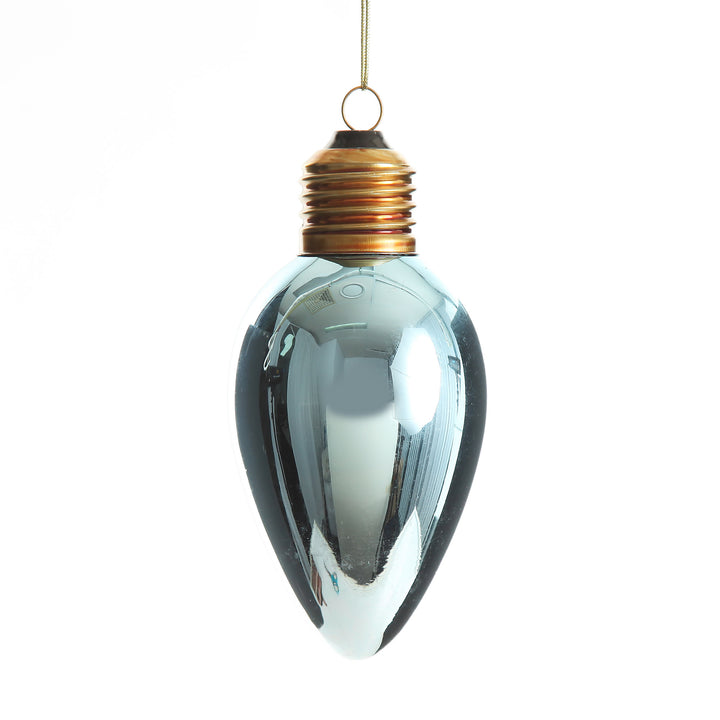 Blue Light Bulb Hanging Christmas Decoration
