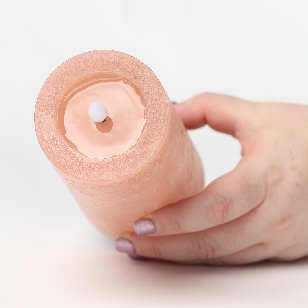 Soft Pink Flameless LED Candle