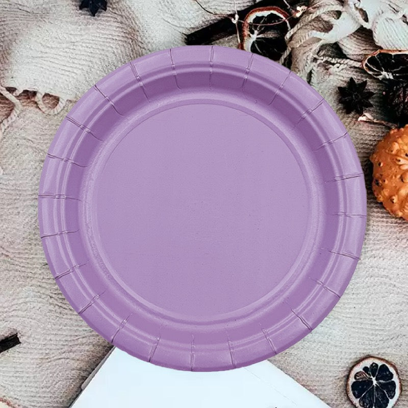 Light Purple Paper Plate - Pack of 12