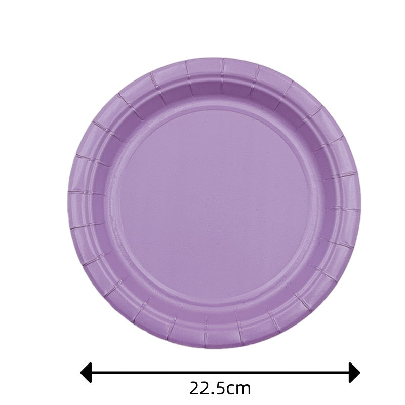 Light Purple Paper Plate - Pack of 12