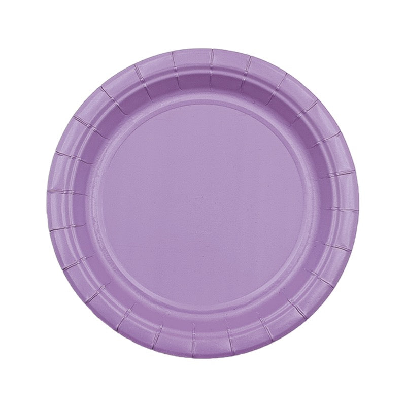 Light Purple Paper Plate - Pack of 12