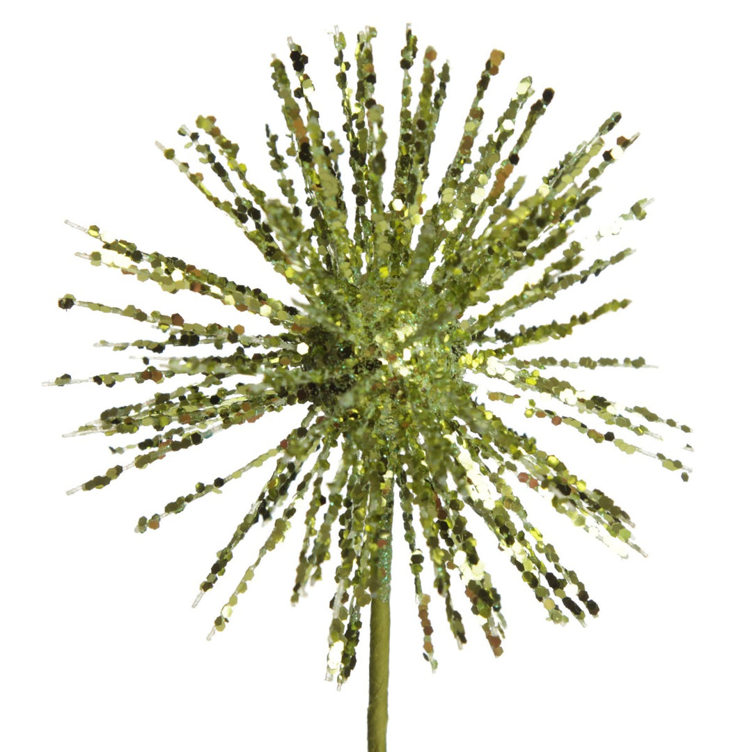 Lime Green Starburst Sparkle Pick
