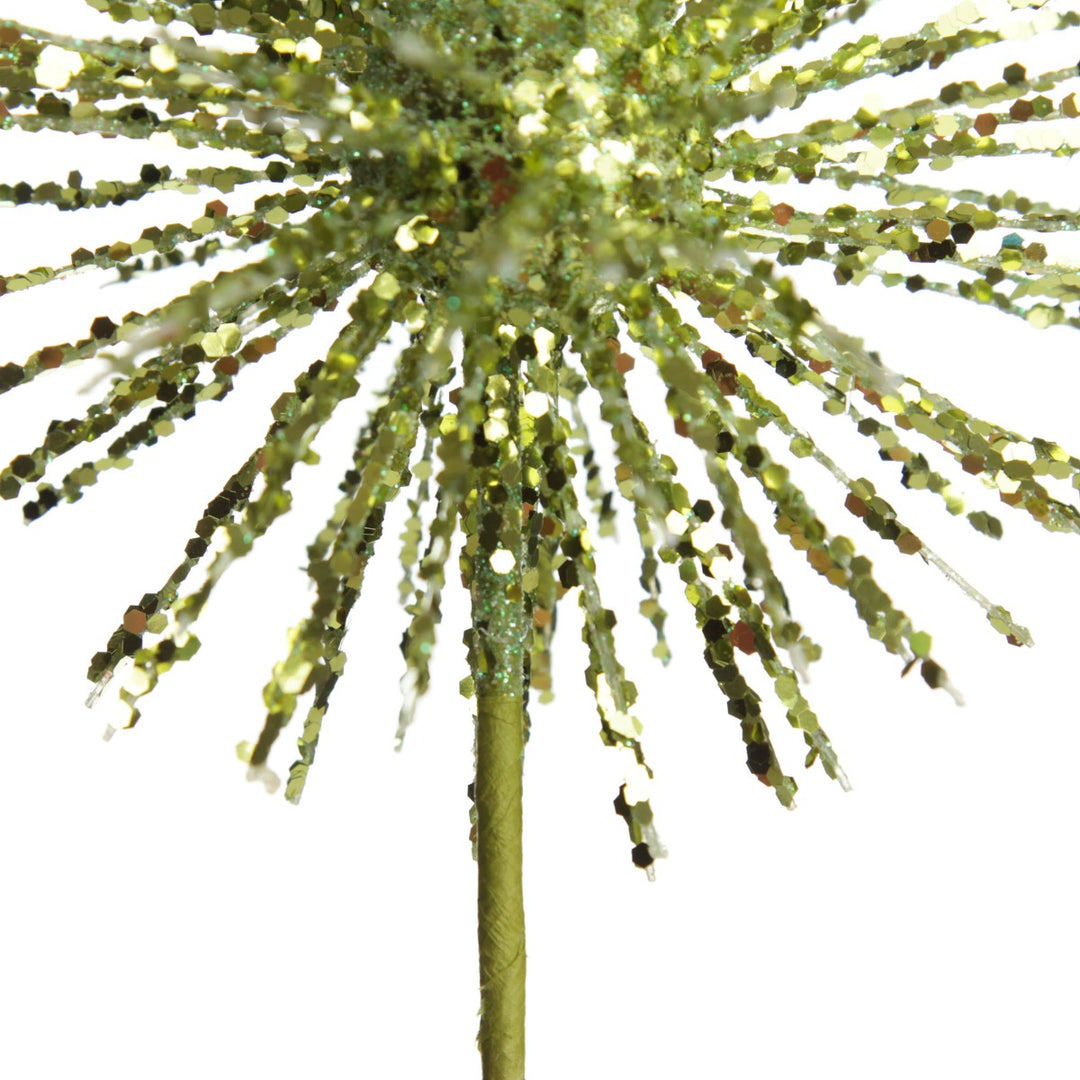 Lime Green Starburst Sparkle Pick