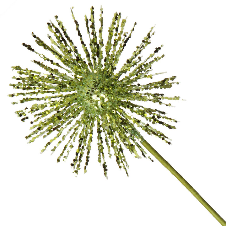 Lime Green Starburst Sparkle Pick