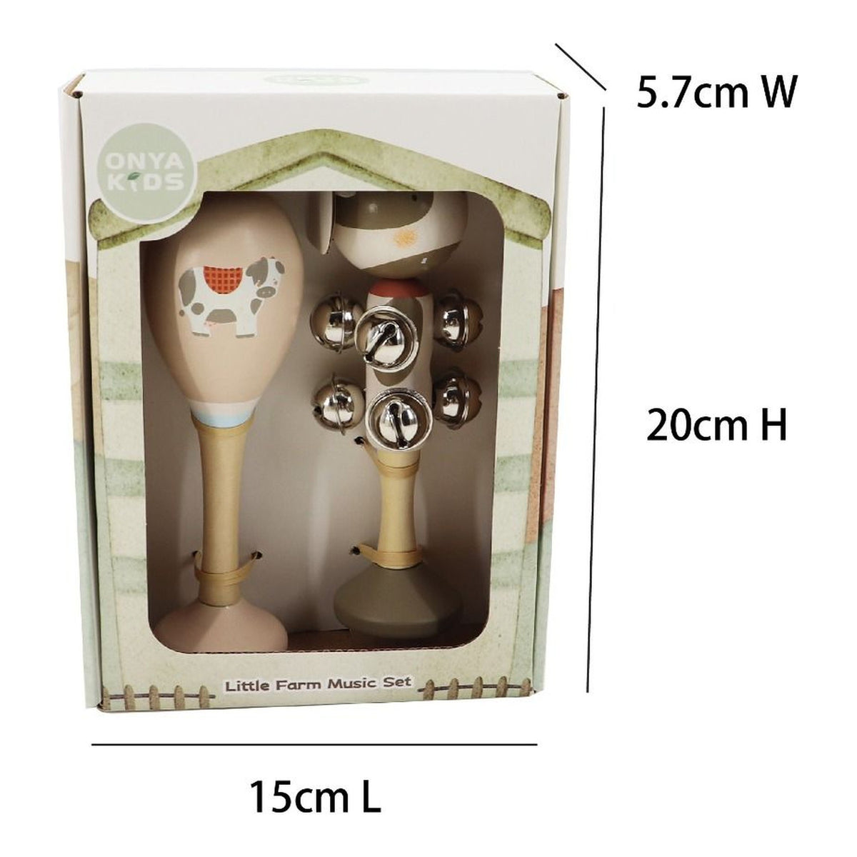 Little Farm Music Cow - Set of 2