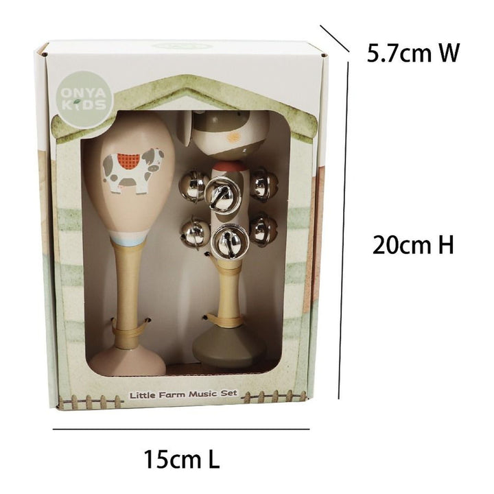 Little Farm Music Cow - Set of 2