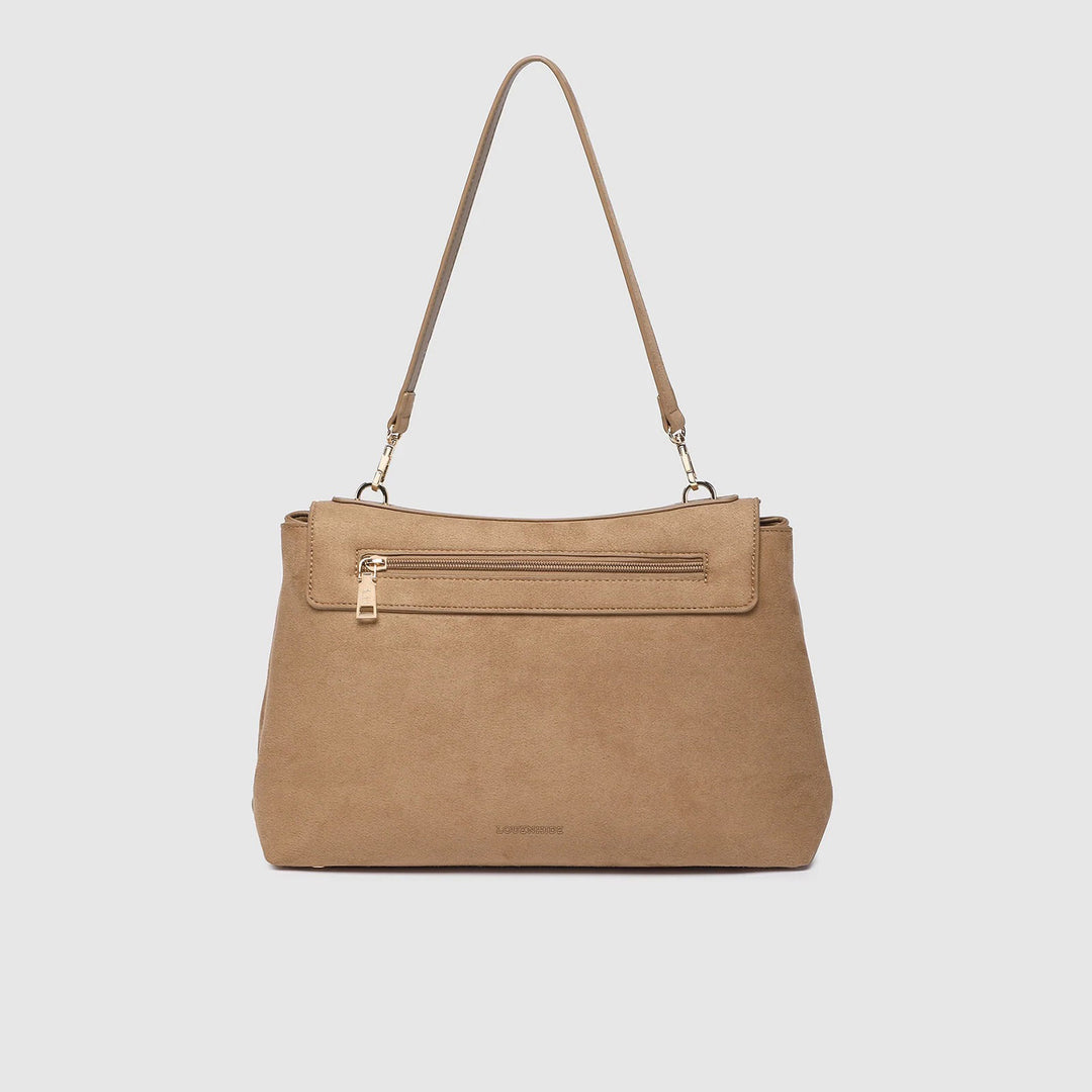 Louenhide - Arden suedette Shoulder Bag - Honey