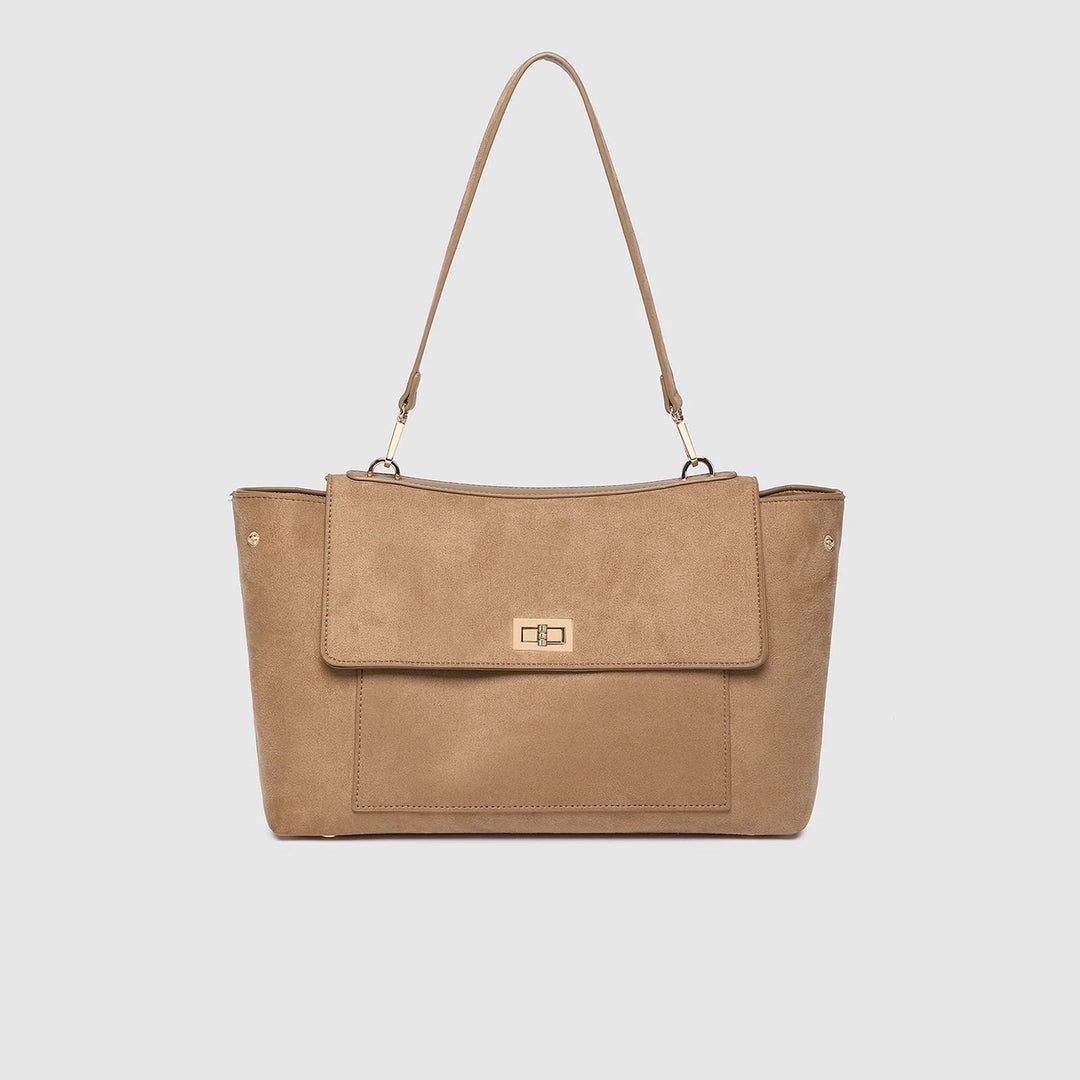 Louenhide - Arden suedette Shoulder Bag - Honey
