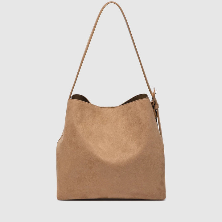 Louenhide - Peyton Suedette Shoulder Bag - Honey