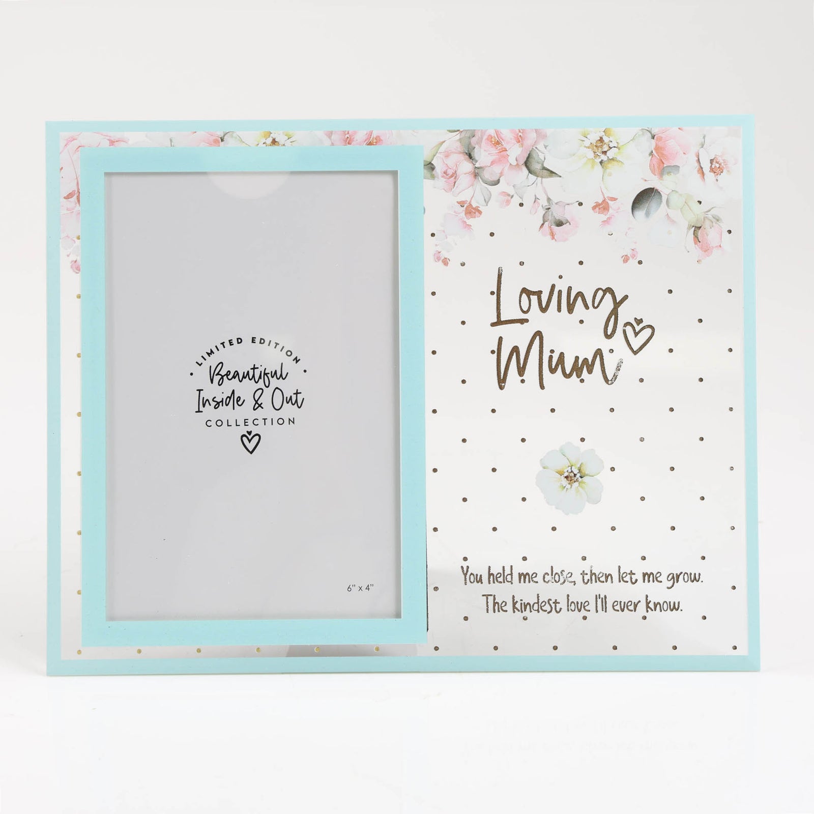 Loving Mum - Mint Floral Photo Frame