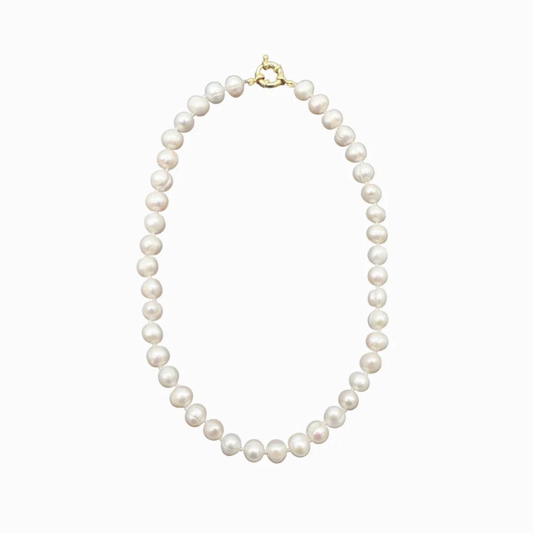 Necklace - Lucienne Small Pearl Strand with Extender