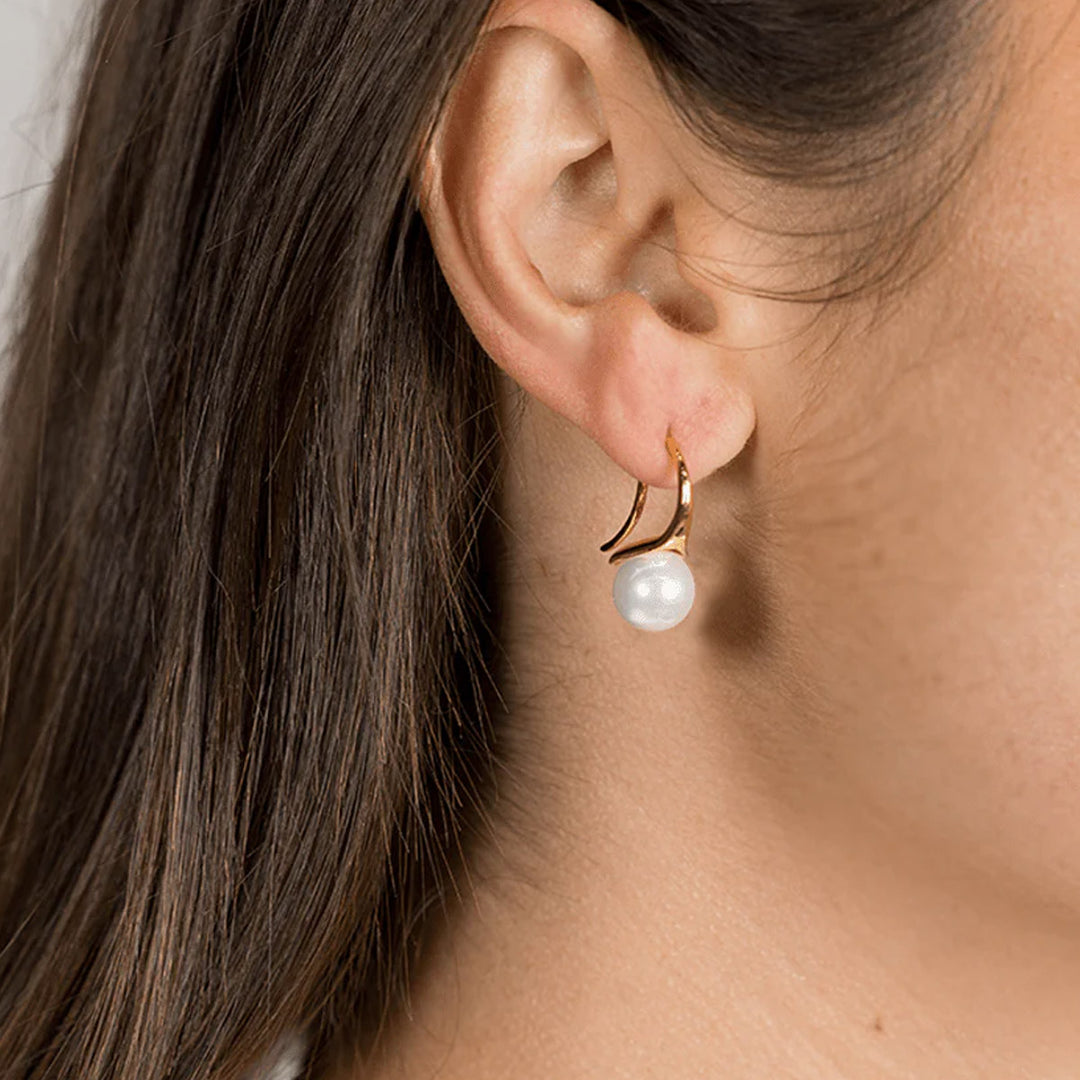 Lucienne Pearl Hooks 925 Gold