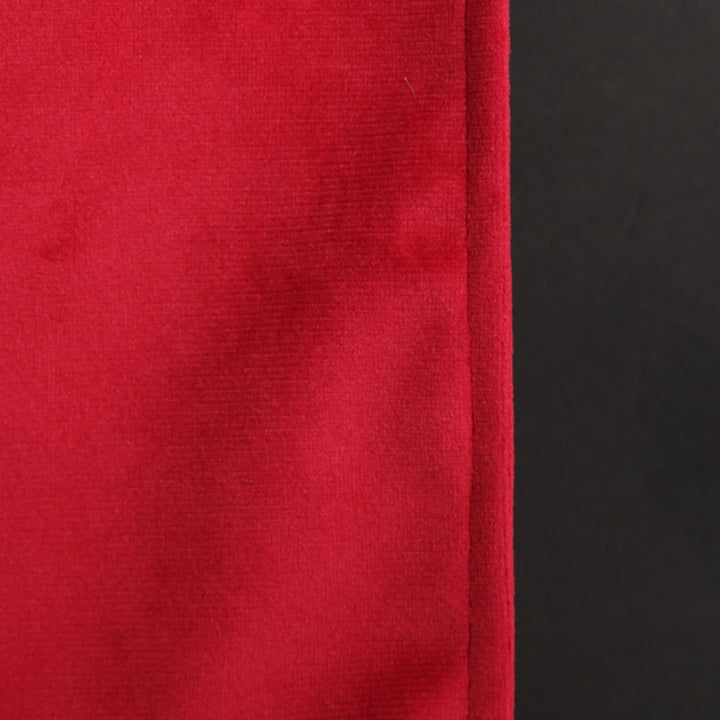 Luxe Dark Red Velvet Lined Table Runner