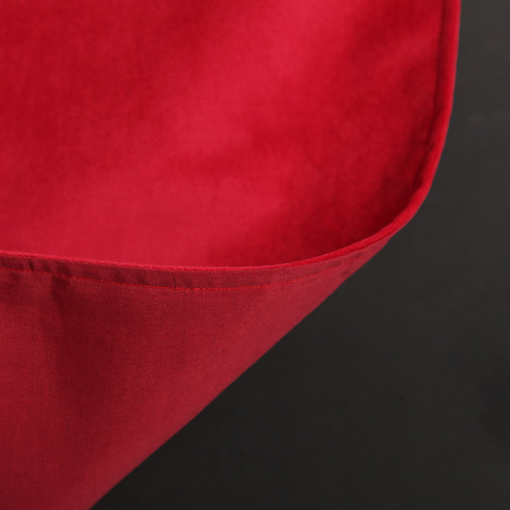 Luxe Dark Red Velvet Lined Table Runner